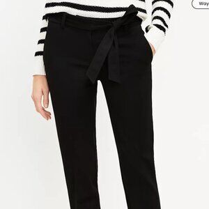 LOFT Devin Tie Waist Slim Pants
